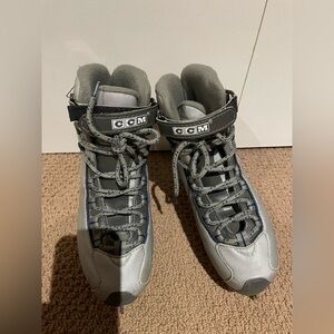 CCM Ladies Skates Metallic Silver and Dark Navy